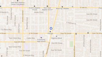 Map for Seabreeze Senior Apartments - Long Beach, CA