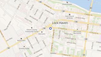 Map for Church Street Association - Lock Haven, PA