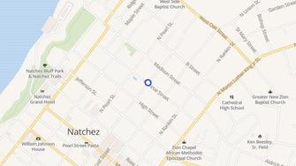 Map for Bienville Apartments - Natchez, MS