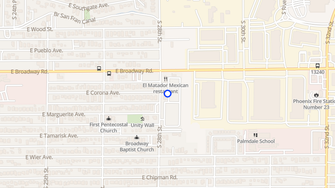 Map for Sunrise Vista Apartments - Phoenix, AZ
