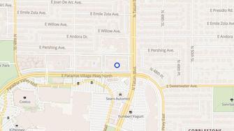 Map for The Taos Condominiums - Phoenix, AZ