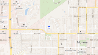 Map for Cedar Green Apartments - Monroe, WI
