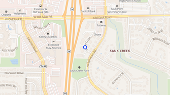 Map for Sauk Creek Apartments - Madison, WI