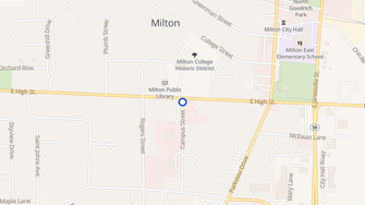 Map for Campus Park Apartments - Milton, WI