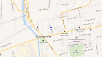 Map for Chestnut Court Senior Apts - Coatesville, PA