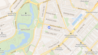 Map for Westland Avenue Apartments - Boston, MA