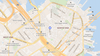 Map for North End - Boston, MA