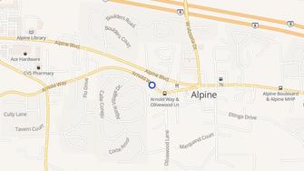 Map for Alpine Hills Apartments - Alpine, CA