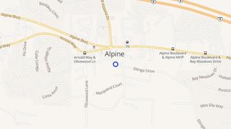 Map for Alpine Inn Apartments - Alpine, CA