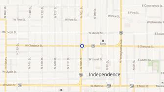 Map for Clubine Apartments - Independence, KS