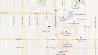 Map for College Hill Apartments - Emporia, KS