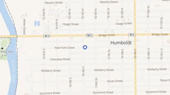 Map for Longview Apartments - Humboldt, KS