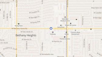 Map for Park West Apartments - Glendale, AZ