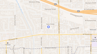 Map for Fano Gardens - Monrovia, CA