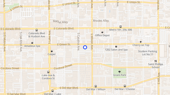 Map for Pasadena Green Plaza - Pasadena, CA