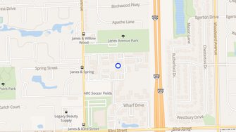 Map for Pine Ridge Apartments - Woodridge, IL