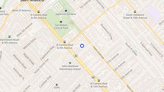 Map for Hayward Park Apartments - San Mateo, CA