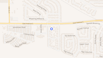 Map for Mountain Shadows Apartments - Palmdale, CA