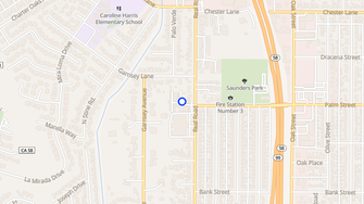 Map for Plaza Del Real Apartments - Bakersfield, CA