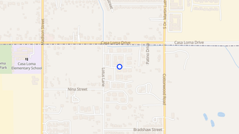 Map for Casa Loma Apartments - Bakersfield, CA