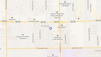 Map for Cape Cod Village Apartments - Las Vegas, NV