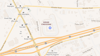 Map for Ridge Crossing Apartments - Augusta, GA