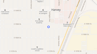 Map for Harvey Landmark Apartments - Harvey, IL