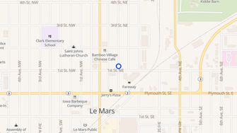 Map for Prime Living Apartments - Le Mars, IA