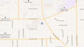 Map for Janwood Apartments - Pasadena, TX