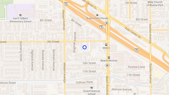 Map for Palm Village Apartments - Buena Park, CA