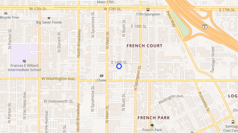 Map for Bush Street Apartments - Santa Ana, CA