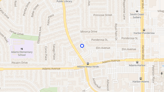 Map for Palm Mesa Apartments - Santa Ana, CA
