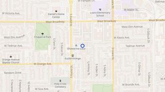 Map for Casa Fortin Apartments - Anaheim, CA