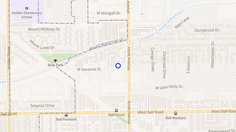 Map for Savanna Apartments - Anaheim, CA