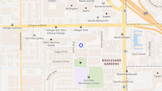 Map for Sher Lane Apartments  - Huntington Beach, CA