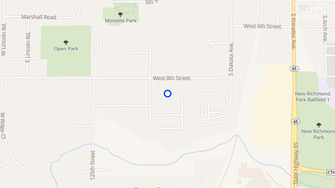 Map for Boardman Meadows Senior Apartments - New Richmond, WI