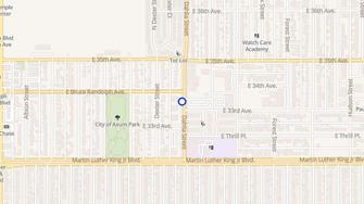 Map for Dahlia Apartments - Denver, CO