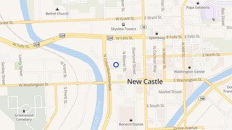 Map for Riverside Apartments - New Castle, PA