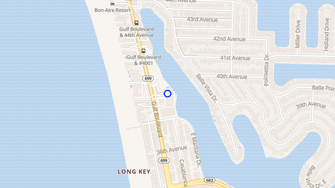 Map for Sand Cove Apartment Homes - Saint Pete Beach, FL