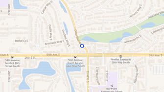 Map for Eveningside Apartments - Saint Petersburg, FL