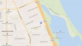 Map for Hawthorne House Apartments - Chicago, IL