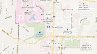 Map for Brook Hollow Apartments - Ogden, UT