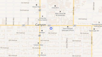 Map for Mc Casland Apartments - Canyon, TX