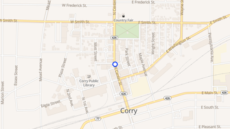 Map for Hammond Rentals - Corry, PA