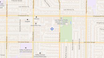 Map for Casa Granada Apartments - Granada Hills, CA