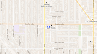 Map for Strathern Apartments - North Hollywood, CA