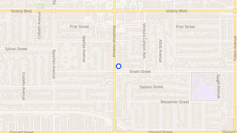 Map for Woodman Place Apartments - Van Nuys, CA