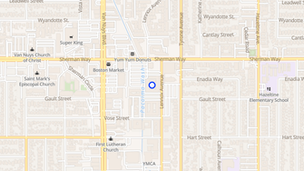 Map for Madrid Apartments - Van Nuys, CA