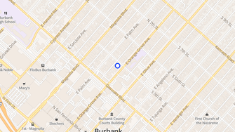 Map for Orange Grove Apartments - Burbank, CA