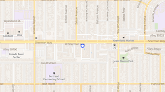 Map for Kingswood Village - Reseda, CA